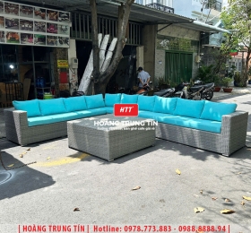 Sofa đan nhựa giả mây HTT092