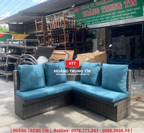 Sofa đan nhựa giả mây HTT096