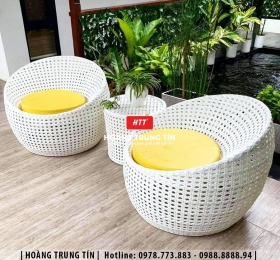 Sofa đan nhựa giả mây HTT080