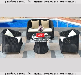 Sofa đan nhựa giả mây HTT003