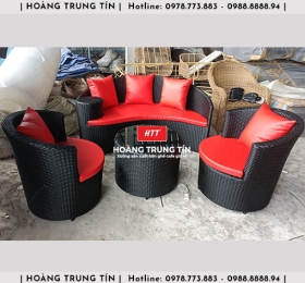 Sofa đan nhựa giả mây HTT001