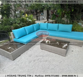 Sofa đan nhựa giả mây HTT005