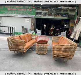 Sofa đan nhựa giả mây HTT006