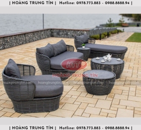 Sofa đan nhựa giả mây HTT010