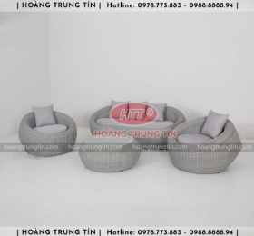 Sofa đan nhựa giả mây HTT016