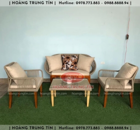 Sofa đan nhựa giả mây HTT018