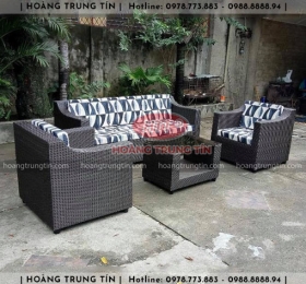 Sofa đan nhựa giả mây HTT019