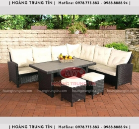 Sofa đan nhựa giả mây HTT022