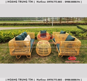 Sofa đan nhựa giả mây HTT026