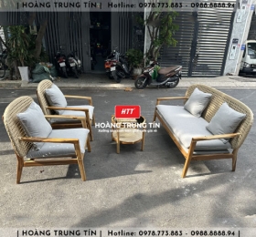 Sofa đan nhựa giả mây HTT032