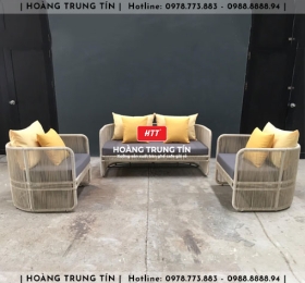 Sofa đan nhựa giả mây HTT034