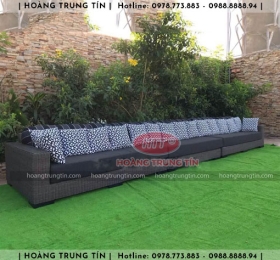 Sofa đan nhựa giả mây HTT038