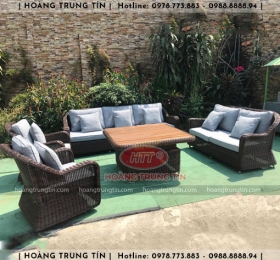 Sofa đan nhựa giả mây HTT041