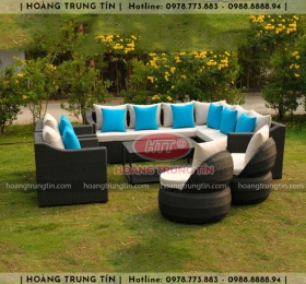 Sofa đan nhựa giả mây HTT043