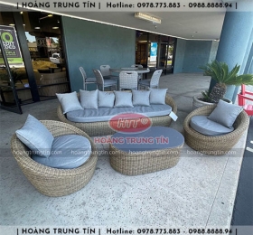 Sofa đan nhựa giả mây HTT044