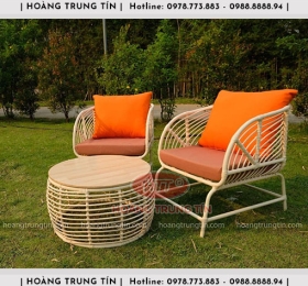 Sofa đan nhựa giả mây HTT046