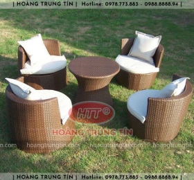 Sofa đan nhựa giả mây HTT051