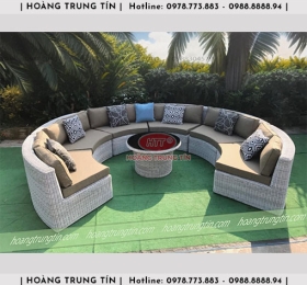 Sofa đan nhựa giả mây HTT052