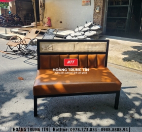 Sofa sắt nệm cafe HTT02