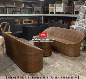 Sofa đan nhựa giả mây HTT21