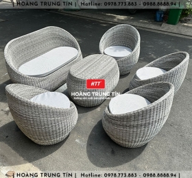 Sofa đan nhựa giả mây HTT053