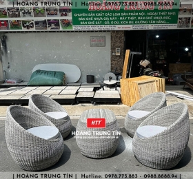 Sofa đan nhựa giả mây HTT054