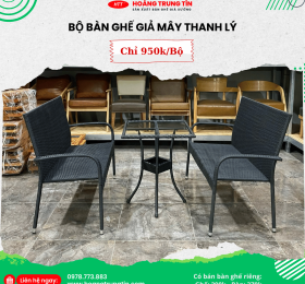 Xả kho Bộ bàn ghế giả mây | Giá chỉ 950k