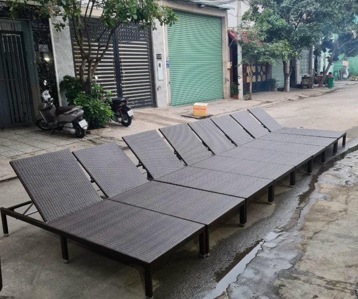 Giường tắm nắng tại Khánh Hoà