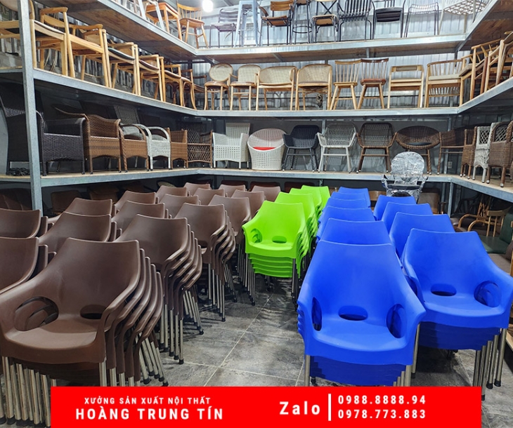 Cung cấp bàn ghế cafe nhựa đúc tại Trà Vinh