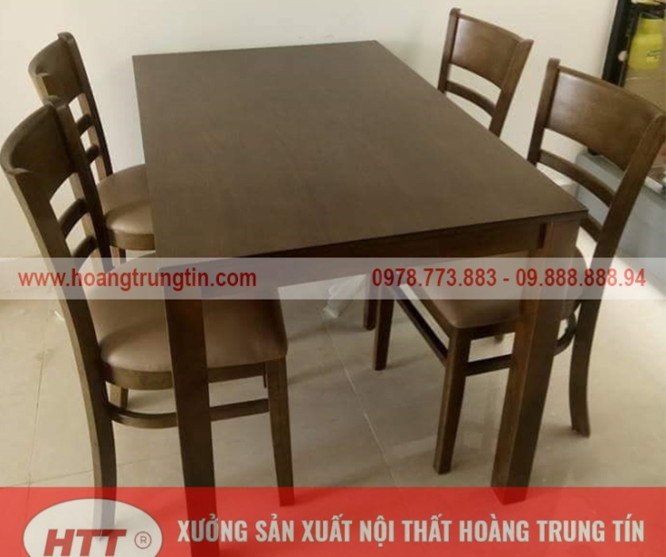 Xưởng nội thất cung cấp các sản phẩm bàn ghế gỗ cao su tại TP.HCM