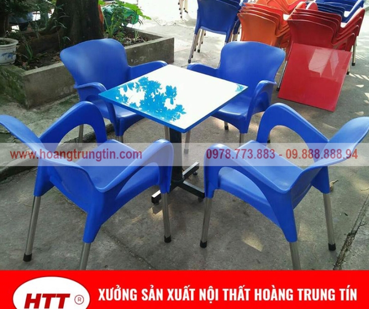 Cung cấp bàn ghế cafe nhựa đúc tại Kiên Giang