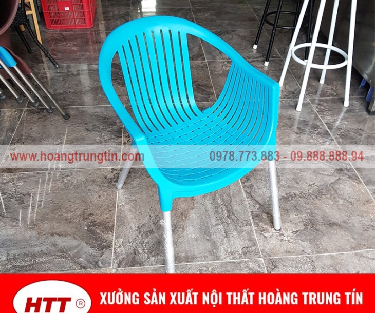 Cung cấp bàn ghế nhựa đúc chân nhôm tại Kiên Giang