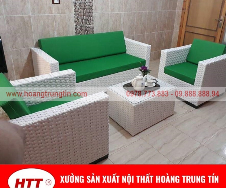 Cung cấp bàn ghế nhựa giả mây tại Bến Tre