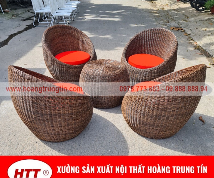 Bàn ghế sofa nhựa giả mây tại Đồng Tháp