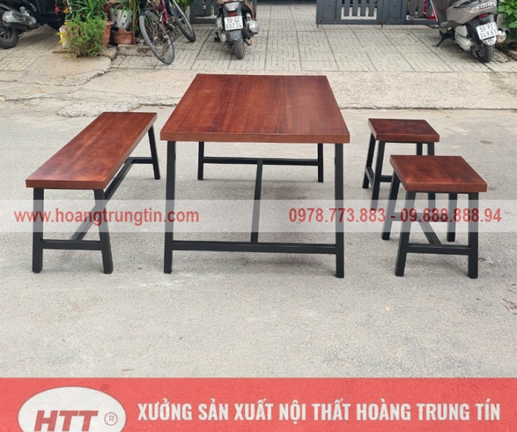 Xưởng cung cấp bàn ghế sắt gỗ giá rẻ tại Bắc Ninh