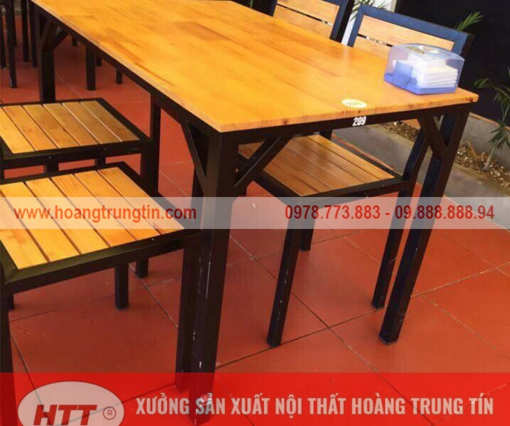 Xưởng cung cấp bàn ghế sắt gỗ giá rẻ tại Kon Tum