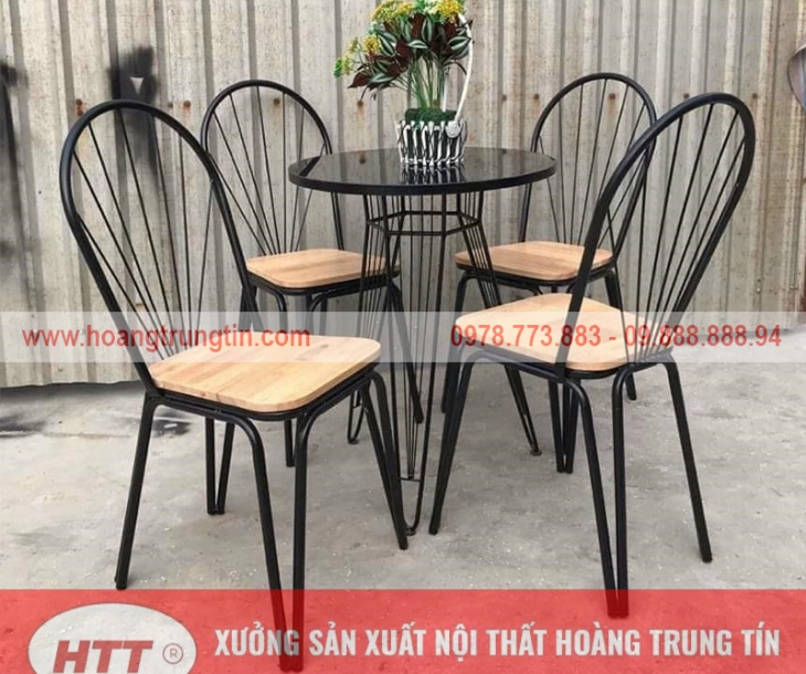 Xưởng cung cấp bàn ghế sắt gỗ giá rẻ tại Khánh Hòa