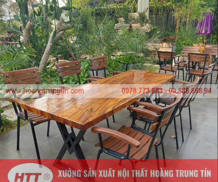 Xưởng cung cấp bàn ghế sắt gỗ giá rẻ tại Thái Nguyên