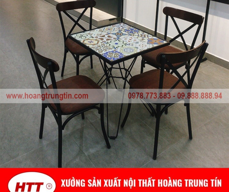 Bàn ghế sắt nệm chất lượng giá xưởng tại Cà Mau