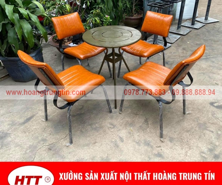 Bàn ghế sắt nệm chất lượng giá xưởng tại Quảng Bình