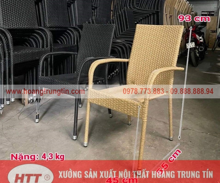 Xưởng sản xuất bàn ghế nhựa giả mây cao cấp tại Long An