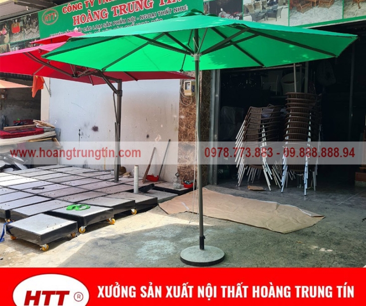 Dù che nắng thanh lý giá rẻ tại An Giang của Xưởng Hoàng Trung Tín