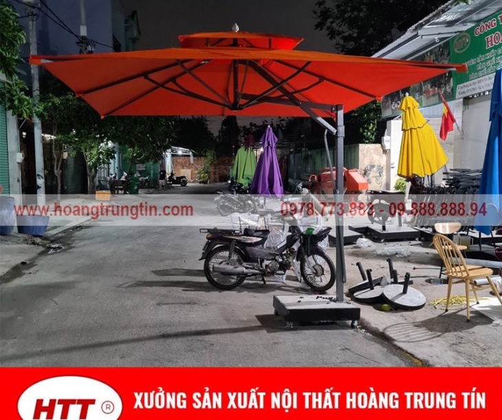 Sự hấp dẫn của Dù che nắng Hoàng Trung Tín giá rẻ cho quán cafe tại Trà Vinh