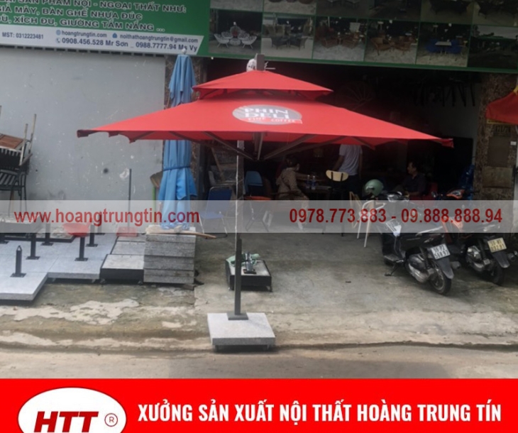 Xưởng nội thất cung cấp các loại Dù che nắng lệch tâm tại Bình Dương