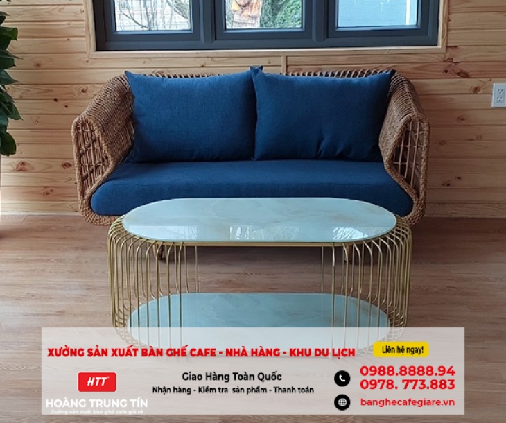 Sofa Mây Nhựa Phòng Khách