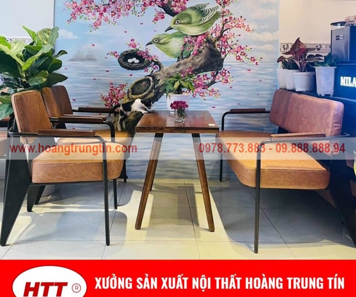 Bàn ghế sofa khung sắt giá xưởng tại Hoàng Trung Tín