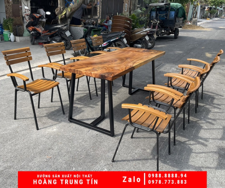 Xưởng cung cấp bàn ghế sắt gỗ giá rẻ tại TP.HCM