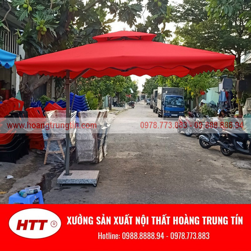 Những chiếc ô dù che nắng Hoàng Trung Tín cung cấp tại Đồng Tháp