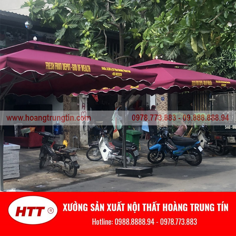 Dù in tên, logo, thương hiệu riêng rất phổ biến tại Sóc Trăng