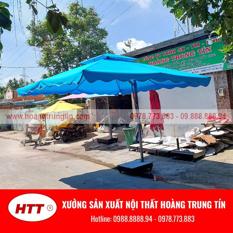 Dù lệch tâm vuông Hoàng Trung Tín cao cấp tại Sóc Trăng